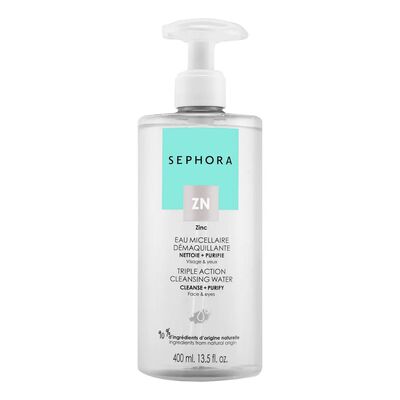 TRIPLE ACTION CLEANSING WATER (AGUA MICELAR DESMAQUILLANTE PARA OJOS Y ROSTRO)