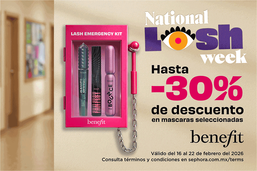 Lleg&oacute; la temporada BENEFIT con la NATIONAL LASH WEEK y BROWLIENTINES, ll&eacute;vate un regalo y hasta 30% OFF