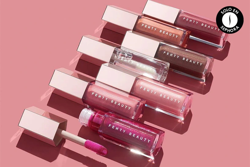Dale un glow a tus labios con FENTY. Gloss Bomb ofrece un brillo explosivo y &uacute;nico &iexcl;Labios de impacto!