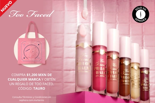 Bálsamo Labial Reparador, descubre el poder de la hidratación intensa con Pillow Balm de Too Faced