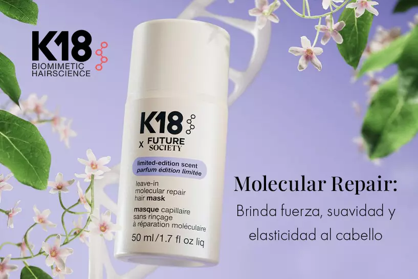 &iexcl;Repara tu cabello! la mascarilla K18 act&uacute;a a nivel molecular para revertir el da&ntilde;o mientras brinda fuerza
