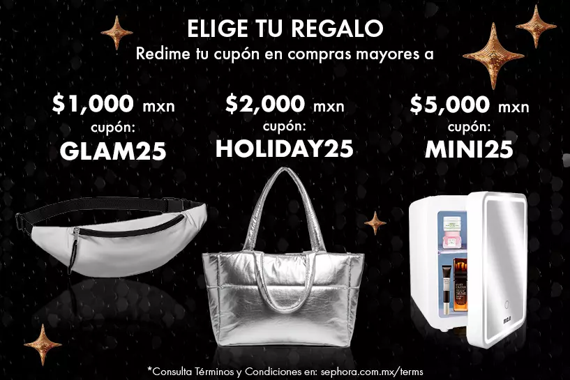 ¡Llegó Cyber Days! Elige tu regalo aplicando el cupón en compras mayores a $1,000 mxn
