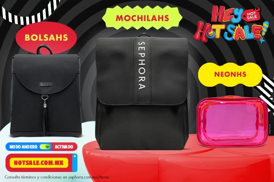 En compras mayores a $399 obtén una cosmetiquera, $1,000 mxn una mochila o una bolsa de regalo