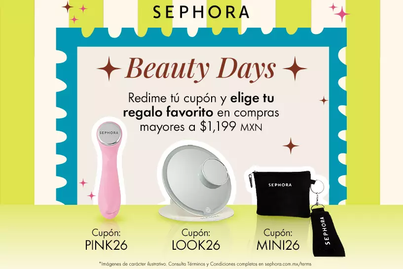 &iexcl;AHORA O NUNCA! Encuentra tus productos favoritos y en compras de $1,199 MXN selecciona tu regalo