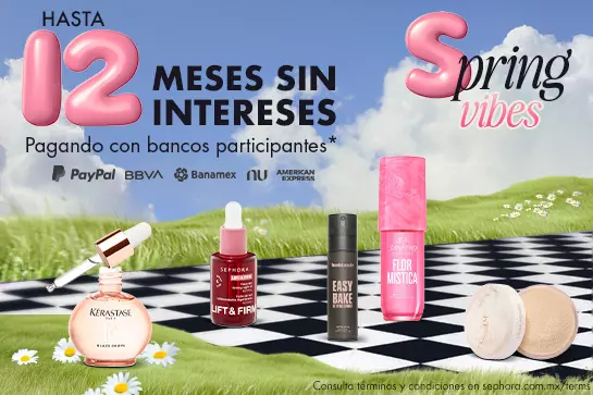 Hasta 12 Meses Sin Intereses en compras mayores a $1,000 mxn pagando con bancos participantes