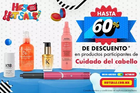 Descubre los mejores productos de cabello con hasta 60% de descuento* durante Hot Sale