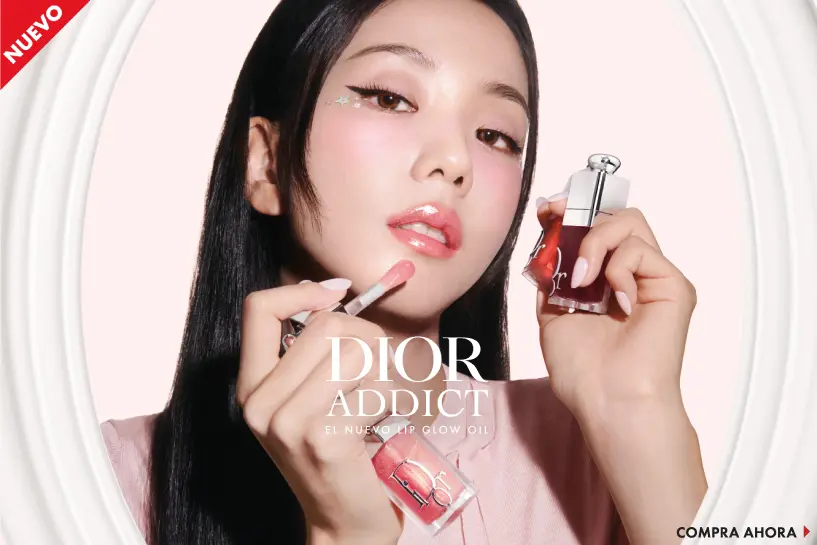 &iexcl;Nuevo Dior Addict lip Oil Glaze! Con una f&oacute;rmula que se apega con tu PH y revela tonos cherry.