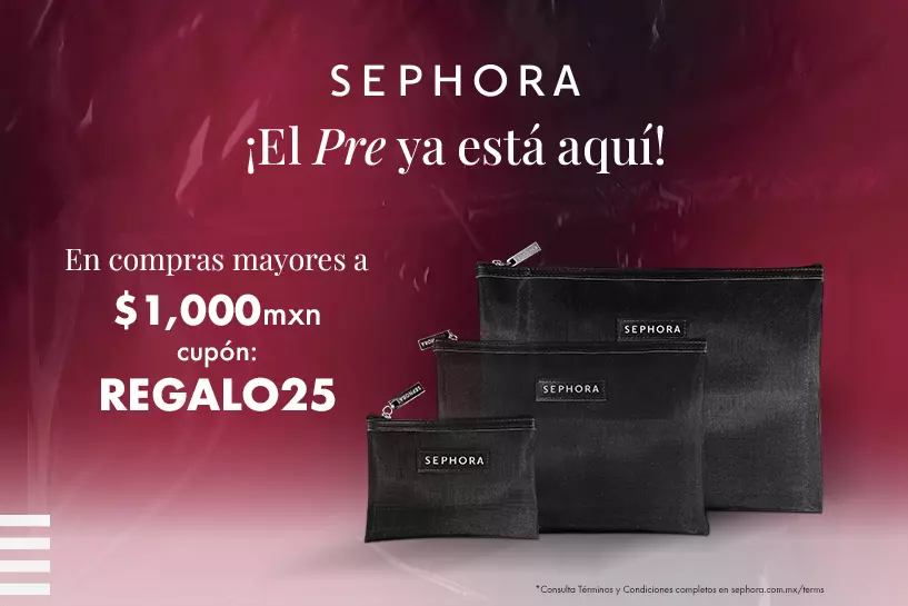 El Pre llegó, obtén unas cosmetiqueras con el cupón: REGALO25 en compras mayores de $1,000 MXN