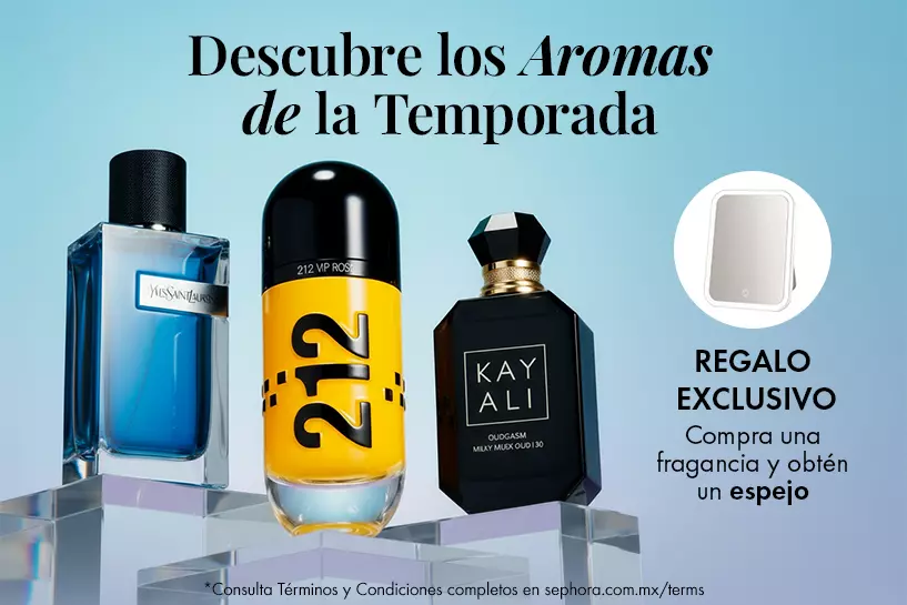 Momento de renovar tu esencia, deja que un nuevo aroma cuente tu historia y recibe un regalo en compra