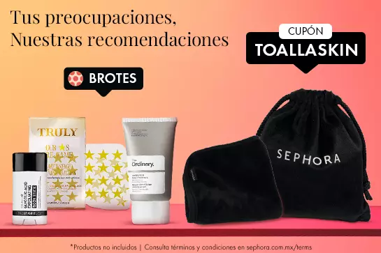 Trata los brotes y obtén de regalo una toalla facial en compras mayores a $800 MXN