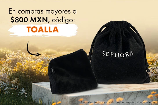 ¡Tenemos un regalo solo para ti! obtén una toalla facial de regalo en compras mayores a $800 MXN