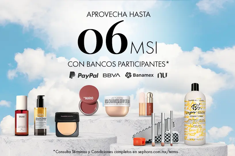 &iexcl;Beauty sin esperas! Ll&eacute;vate tus productos favoritos y disfruta hasta 06 Meses Sin Intereses*