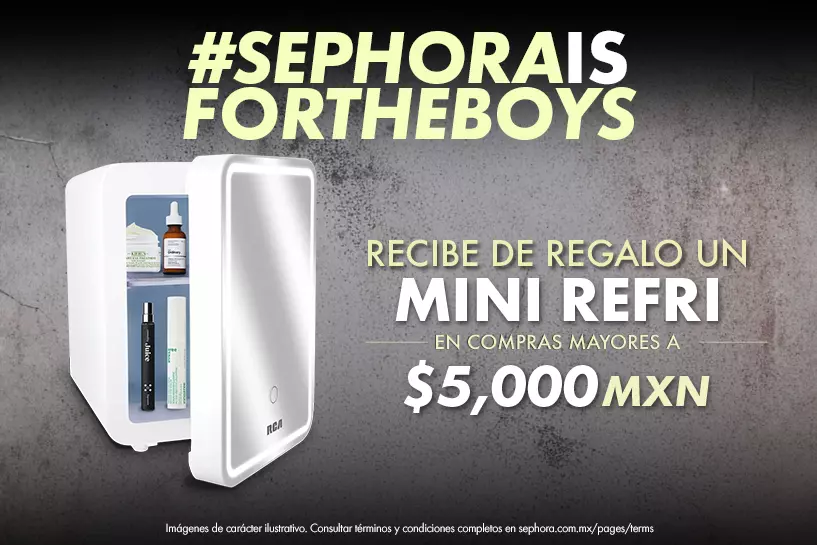 &iexcl;Nunca es tarde! Los favoritos de pap&aacute; est&aacute;n en Sephora. Recibe un mini refrigerador en compras de $5,000 MXN