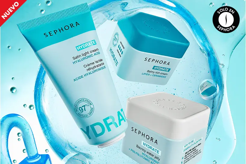 Sumerge tu piel en una ola de frescura y completa tu rutina con la nueva colecci&oacute;n HYDRATE