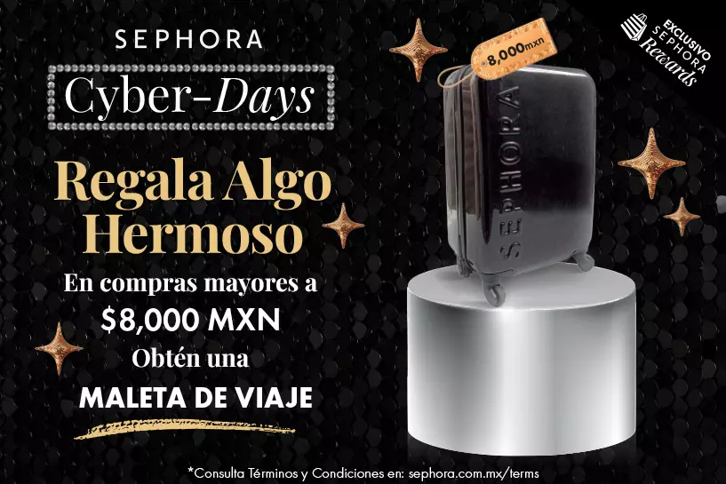Forma parte del programa de recompensas y llévate increíbles regalos con tus compras en Sephora México