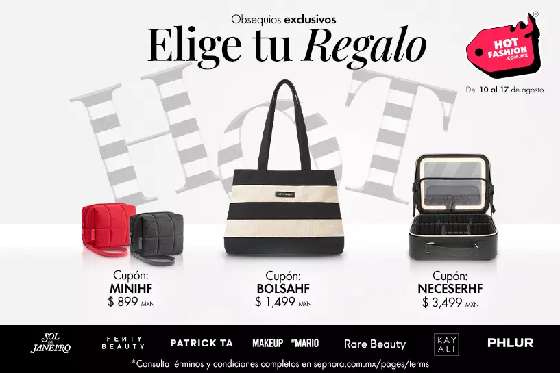 &iexcl;Nos encanta consentirte! Escoge tu regalo favorito por tu compra, aplicando el cup&oacute;n correspondiente