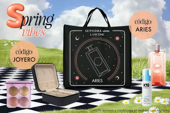 Renuévate esta primavera y escoge entre dos increíbles regalos en compras mayores a $1,000 MXN
