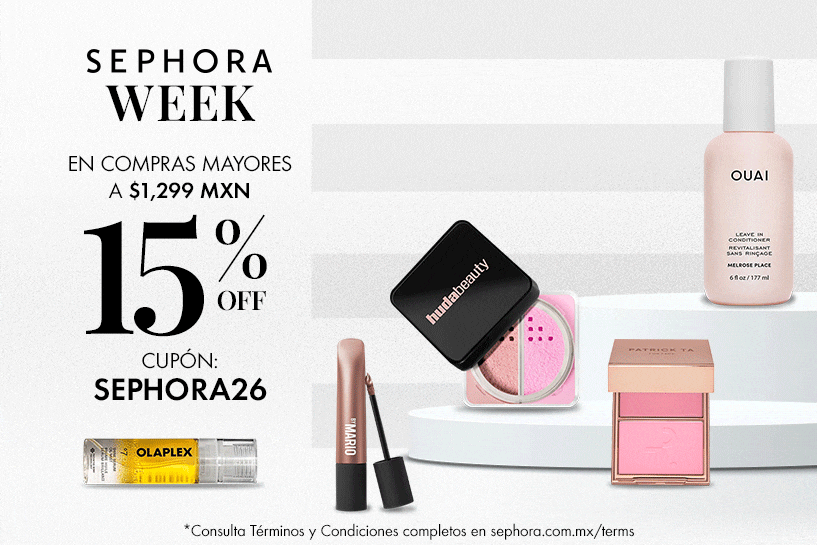 Aprovecha hasta 15% OFF* en compras mayores a $1,299 MXN y hasta 06 MSI*. &iexcl;No dejes ir tus favoritos!