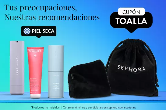 Evita la piel seca y obtén de regalo una toalla facial en compras mayores a $800 MXN