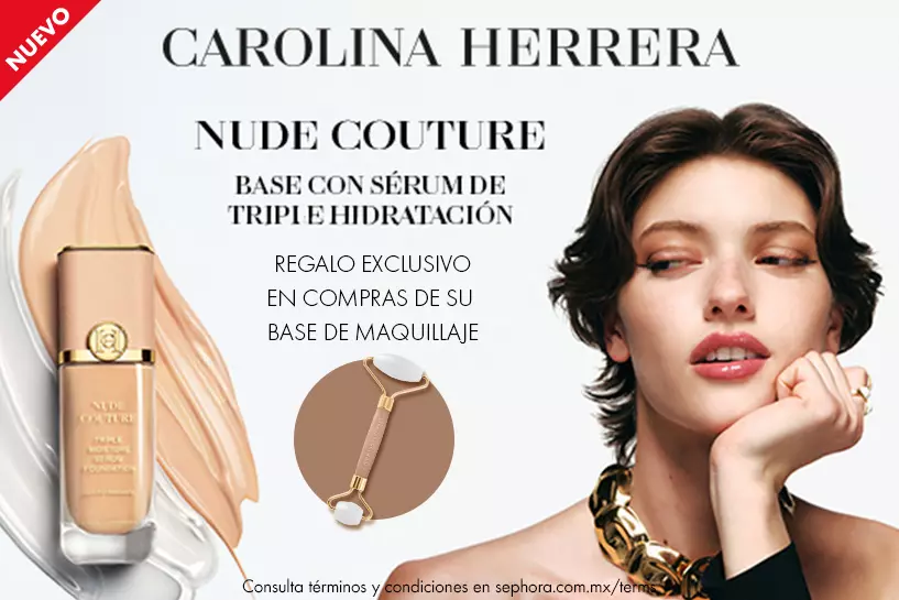 Maquilla e hidrata tu piel con la nueva Nude Couture Triple Moisture Serum Foundation. Base con sérum en uno.