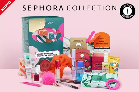Descubre el calendario de Adviento SEPHORA COLLECTION con 24 sorpresas de belleza, skincare, makeup y más.