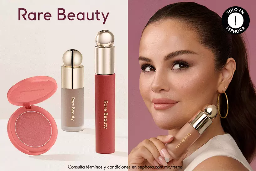 Renueva tu colección de Rare Beauty con sus must-have y descubre un regalo en compras mayores a $799 MXN