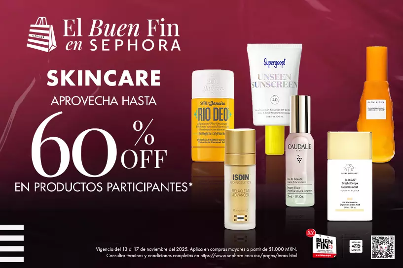¡Cuida tu piel! Encuentra tus productos favoritos de Skincare a 60% OFF, para lucir una piel luminosa