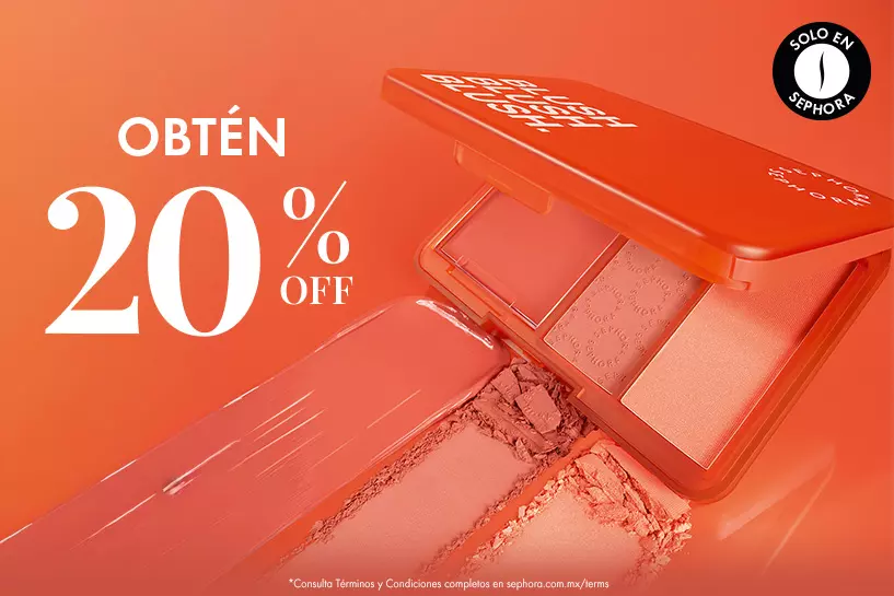 Personaliza tu rubor con la Blush Palette y disfruta 20% OFF* por tiempo limitado. &iexcl;No la dejes escapar!