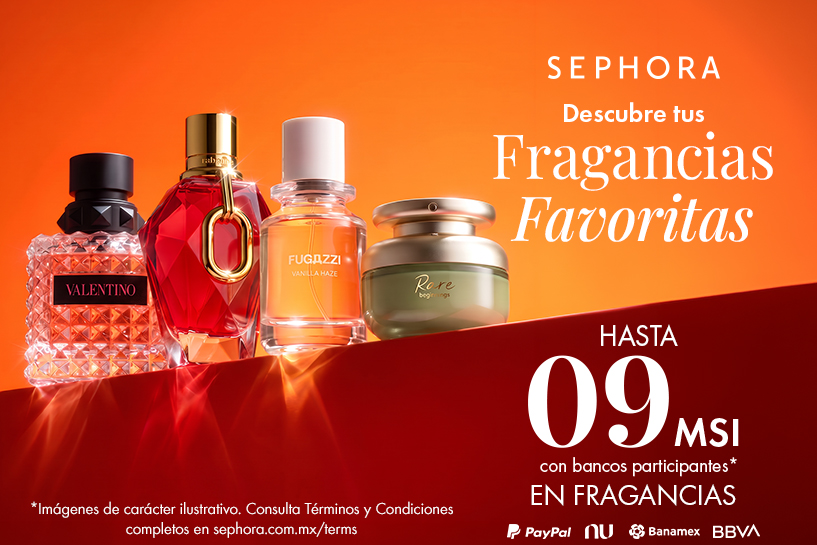 Ese perfume que tienes en wishlist, ahora a 9 MSI. Descubre fragancias favoritas y aprovecha para hacerlo tuyo.