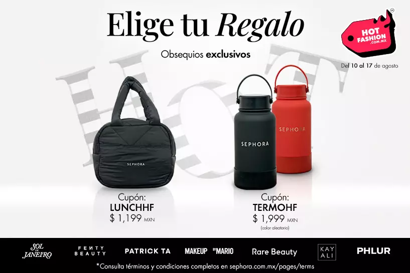 &iexcl;Nos encanta consentirte! Escoge tu regalo favorito por tu compra, aplicando el cup&oacute;n correspondiente