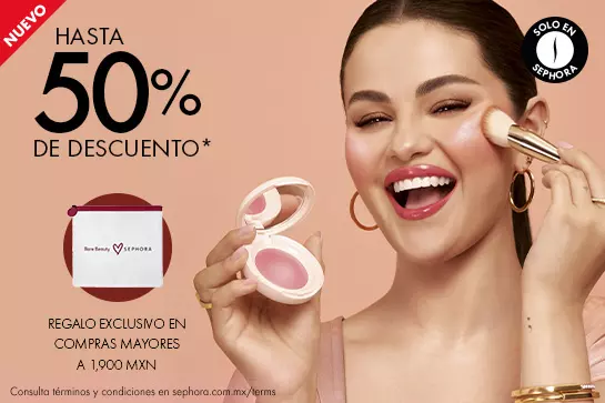 ¡Tus favoritos ahora con 50% de descuento! Aprovecha y obtén un regalo en compras de $1,900 MXN