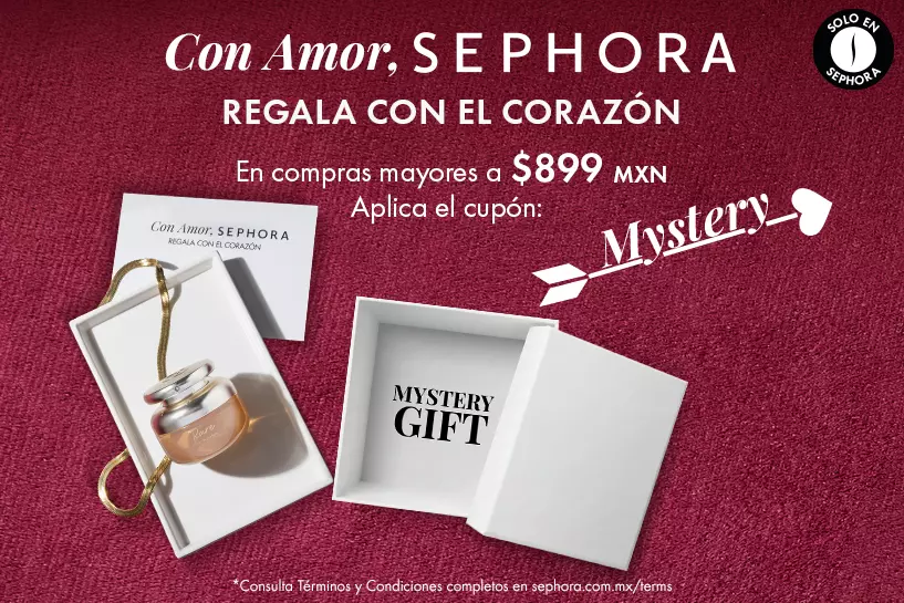 Descubre un regalo sorpresa en compra mayores a $899 MXN y luce el mejor look esta semana de amor
