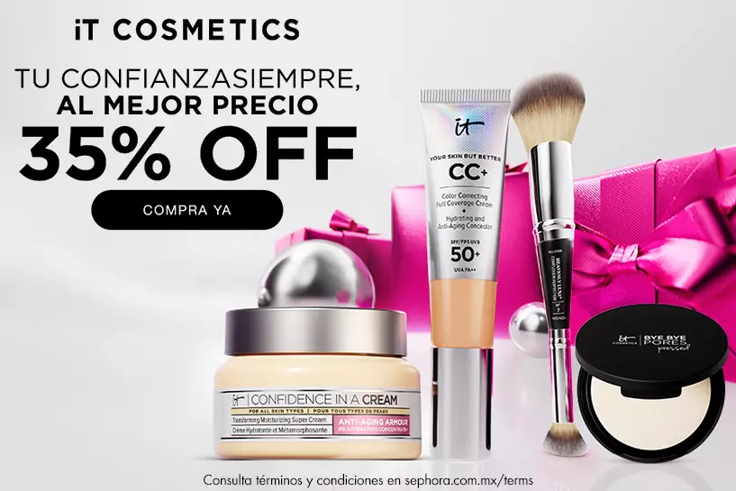 Encuentra el MakeUp ideal con IT Cosmetics con hasta 35% OFF. ¡Renueva tu cosmetiquera!