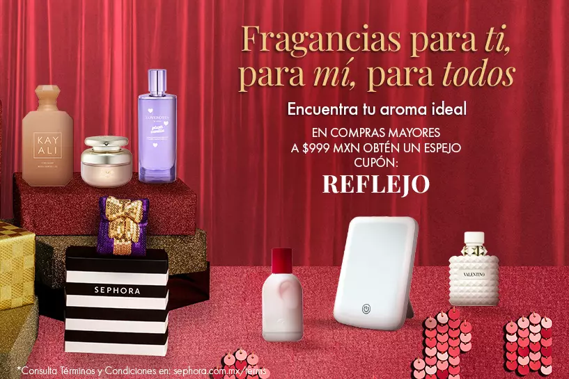 Descubre la fragancia ideal para regalar y llévate un espejo en compras mayores a $999 MXN