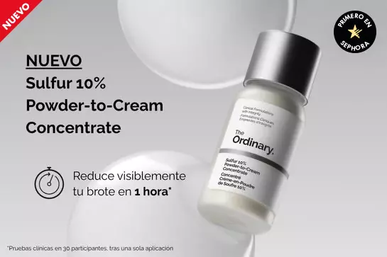 Descubre el nuevo Sulfur 10% Powder-to-Cream Concentrate y llévate una gorra edición limitada al comprar $800MXN