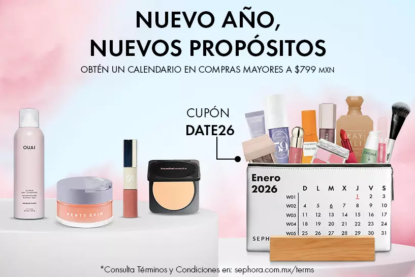 Que cada d&iacute;a del 2026 tenga su momento beauty. Planea tu a&ntilde;o aplicando el cup&oacute;n: DATE26