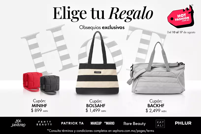 &iexcl;Nos encanta consentirte! Escoge tu regalo favorito por tu compra, aplicando el cup&oacute;n correspondiente