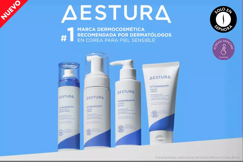 &iexcl;Novedad a la vista! AESTURA ya se encuentra disponible. Suma a tu rutina la marca dermocosm&eacute;tica n&uacute;mero 1 en Corea