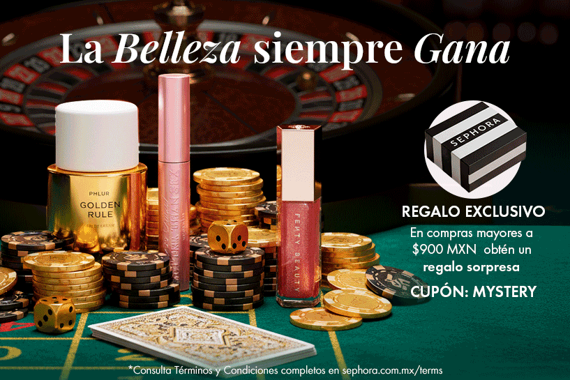 Apuesta por tus favoritos de belleza y recibe un regalo exclusivo aplicando el cup&oacute;n: MYSTERY o LOOK26