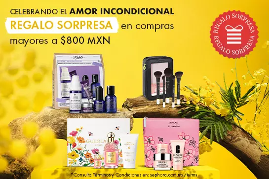 Encuentra el regalo idea para mamá y en obtén una sorpresa en compras mayores a $800 MXN con el código MOM