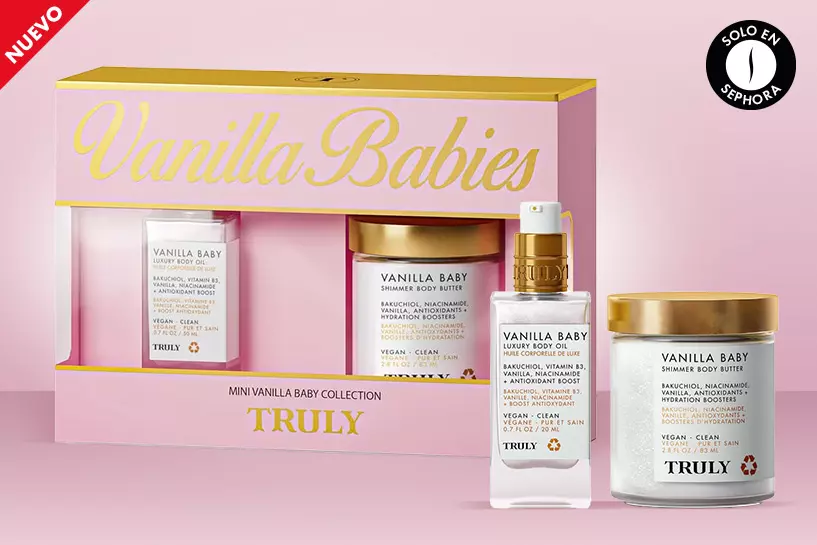 No dejes escapar el set de Vainilla Baby. Ideal para una piel firme, rellena e hidratada ¡Esencia de Unicornio!