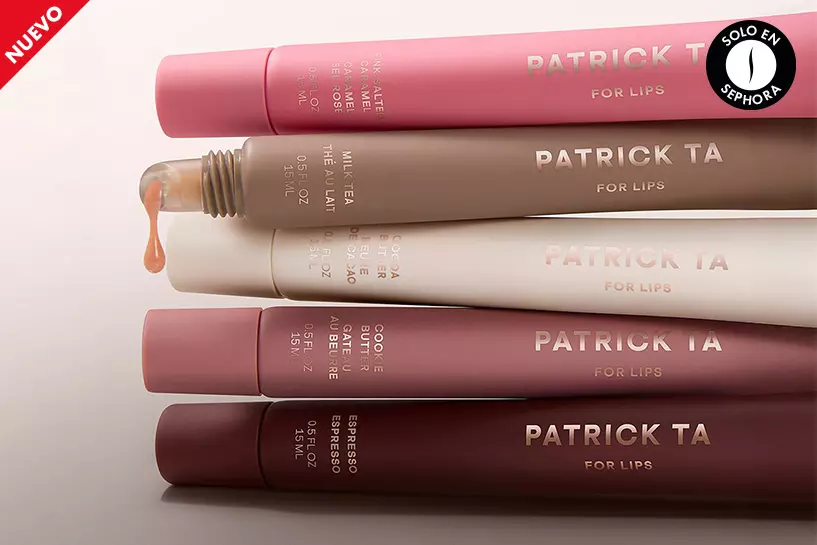 Obt&eacute;n una textura acolchada e hidratada con los nuevos b&aacute;lsamos labiales de PATRICK TA &iexcl;Labios de impacto!