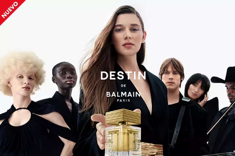 &iexcl;Novedad a la vista! La elegancia parisina se convierte en fragancia. Descubre Balmain y expresa una nueva esencia.