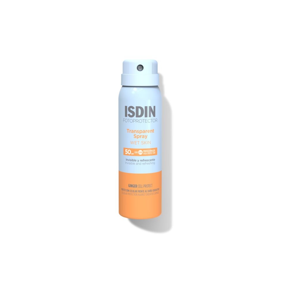 FOTOPROTECTOR ISDIN 50+ TRANSPARENT SPRAY WET SKIN (PROTECTOR SOLAR CORPORAL EN SPRAY)