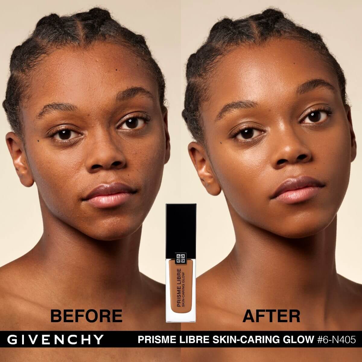 PRISME LIBRE SKIN-CARING GLOW BASE DE MAQUILLAJE LÍQUIDA (BASE HIDRATANTE AL CUIDADO DE LA PIEL)