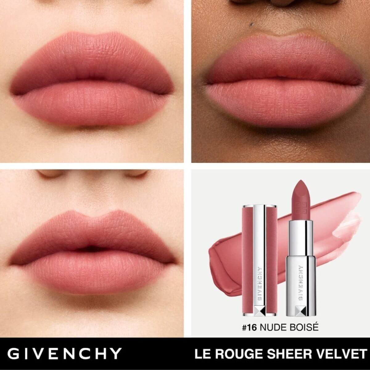 LE ROUGE SHEER VELVET LIPSTICK DE GIVENCHY (LABIAL MATE DE EFECTO DIFUMINADO Y LARGA DURACIÓN )