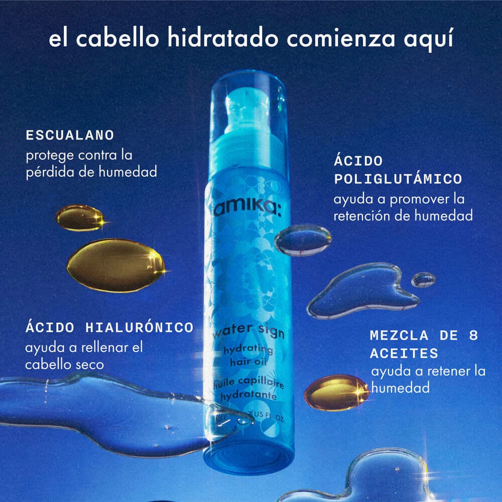 WATER SIGN HYDRATING HAIR OIL WITH HYALURONIC ACID (ACEITE PARA CABELLO)