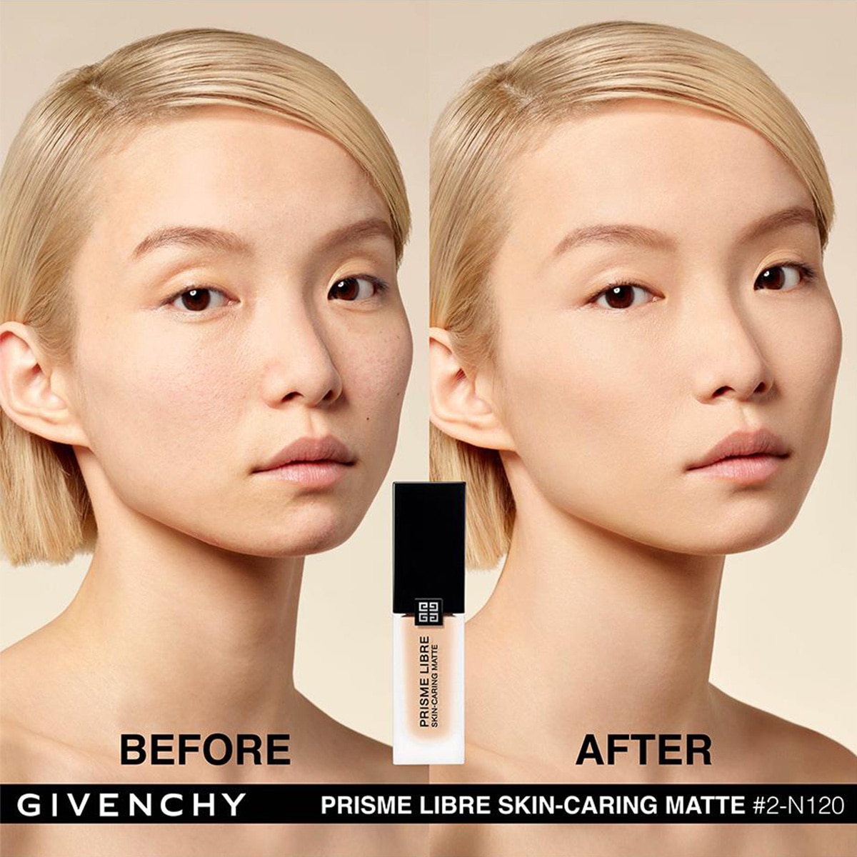 PRISME LIBRE SKIN-CARING MATTE BASE DE MAQUILLAJE LÍQUIDA (BASE HIDRATANTE PARA EL CUIDADO DE LA PIEL)