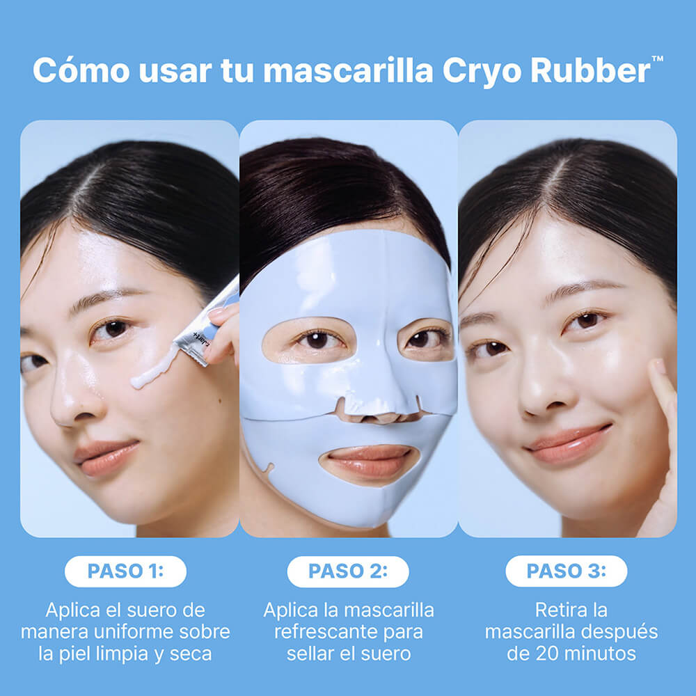CRYO RUBBER&trade; MOISTURIZING FACE MASK WITH HYALURONIC ACID (MASCARILLA FACIAL HIDRATANTE)