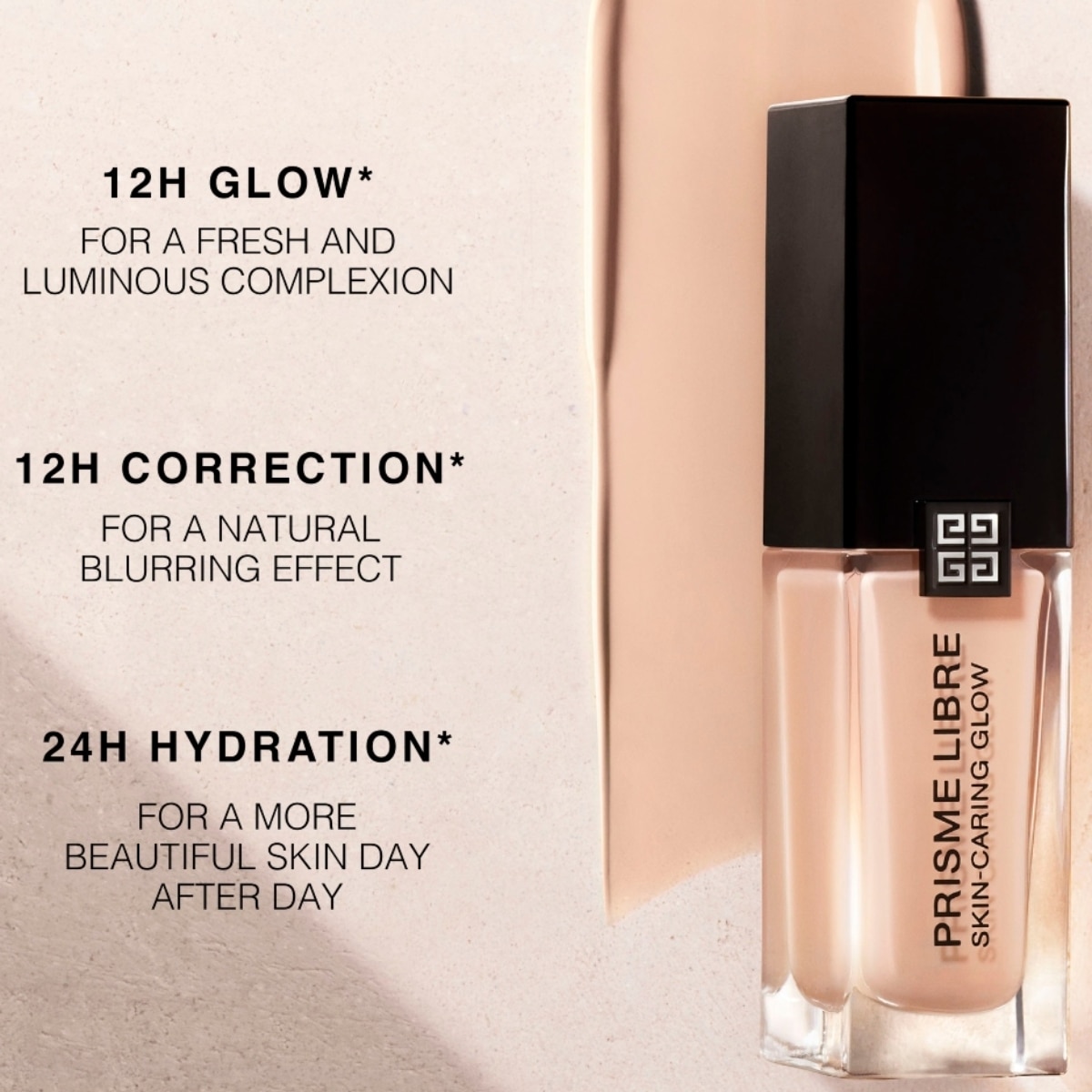 PRISME LIBRE SKIN-CARING GLOW BASE DE MAQUILLAJE LÍQUIDA (BASE HIDRATANTE AL CUIDADO DE LA PIEL)